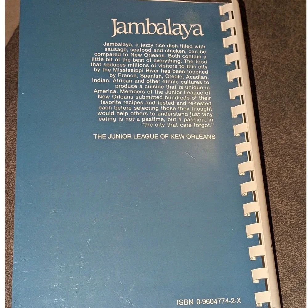 Jambalaya Junior League of New Orleans Cookbook Worlds Fair Edition 1984 Spiral